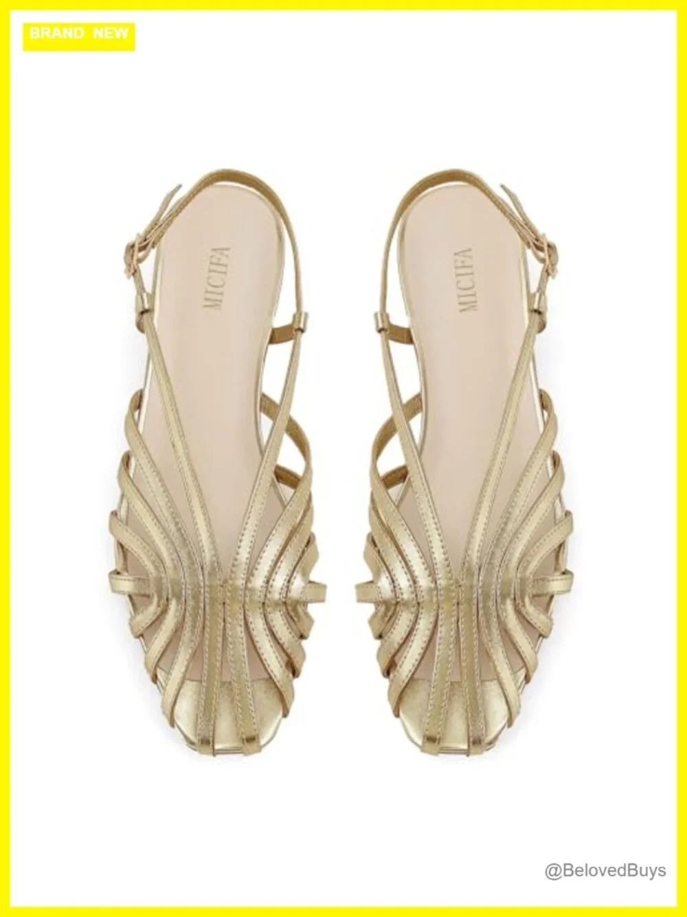 Women's Square Toe Flat Sandals Adjustable Slingback Buckle Slip On Summer
